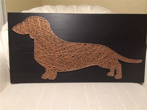 Dachshund, weiner dog string art, made to order. 1000+ images about Dog String Art on Pinterest | Nail art ...