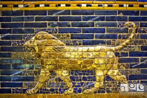 Mesopotamian Lion Ishtar Gate Of Babylon Processional Way Pergamon