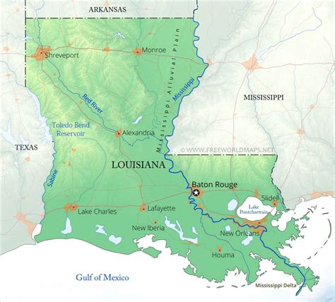Map Of Louisiana Parishes And Major Cities Gretna Hildegaard
