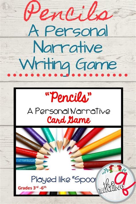 Personal Narrative Features Activitygame Personal Narrative Writing