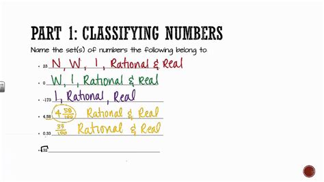 Practice 1 3 Exploring Real Numbers Worksheet Answers