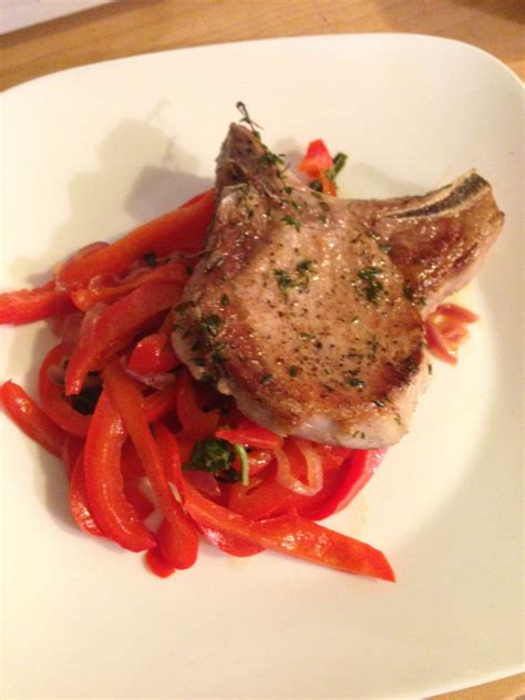 Pork chops are one of the simplest proteins to prepare for an easy weeknight meal. I cooked Gordon Ramsay's inspired pork chops and red peppers, following his ultimate cookery ...