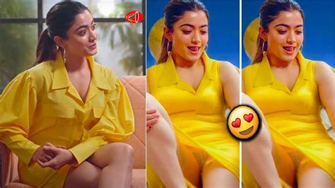 Rashmika Mandanna Mind Blowing Looks In Yellow Dress Rashmika Gym