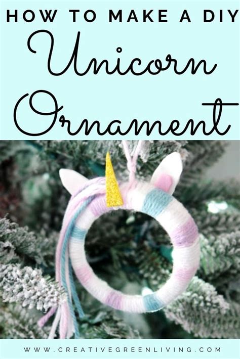 How To Make A Diy Unicorn Ornament With A Mason Jar Ring Easy