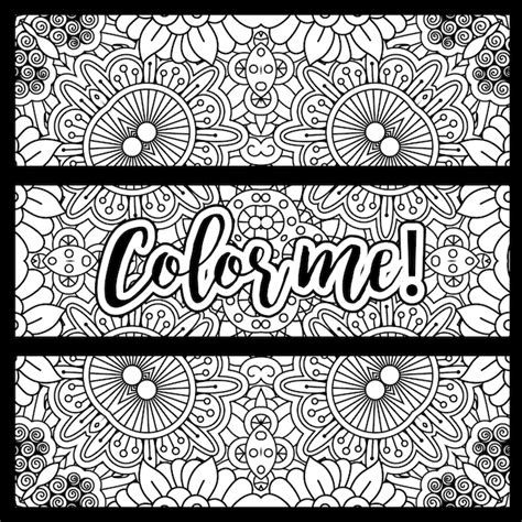Premium Vector Horizontal Banner With Coloring Page