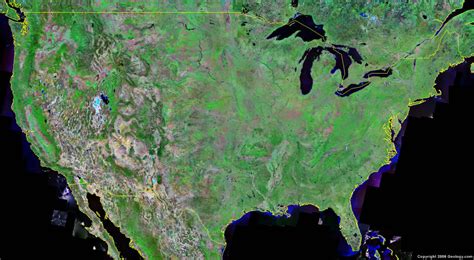Cartograffr Les Etats Unis Image Satellite