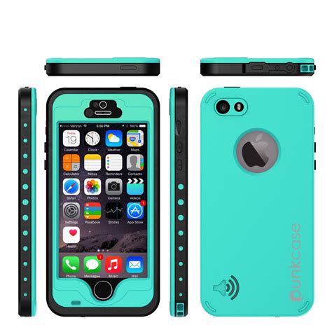 Punkcase Studstar Teal Apple Iphone 5s5 Waterproof Case