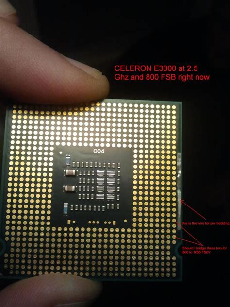 Cpu Which Pins To Mod On Intel Celeron E3300 Super User