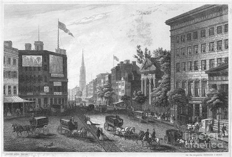 New York Broadway 1850 Photograph By Granger