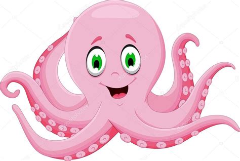 Cute Octopus Cartoon — Stock Vector © Starlight789 107073640