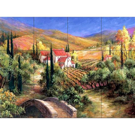 Wayfair.com has been visited by 1m+ users in the past month The Tile Mural Store Tuscan Bridge 17 in. x 12-3/4 in ...