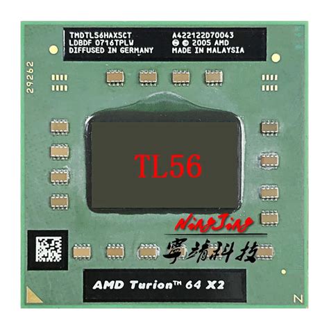 Amd Turion Tl Tl 56 64x2 Tecnologia Móvel 56 Tl56 Cpu De 18 Ghz Dual