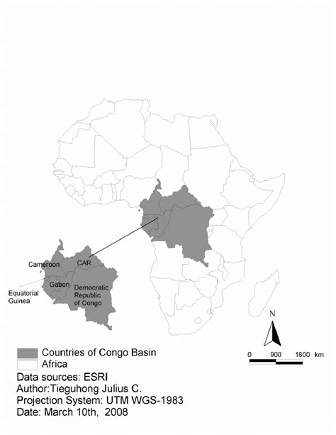 1 Countries Of The Congo Basin In Africa Download Scientific Diagram