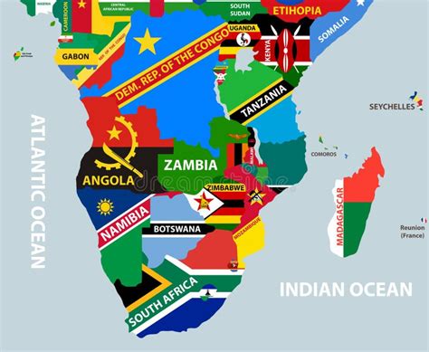 African Map Flags Stock Illustrations African Map Flags Stock