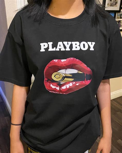 Sexy Red Lips Playboy T Shirt Americanteeshop Sexy Red Lips