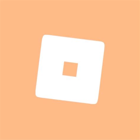 Roblox Pastle Orange Logo Ios App Icon Design Orange Icons App Icon