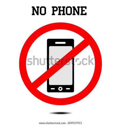 Vector No Cell Phone Sign Stock Vector Royalty Free 304937915 Shutterstock