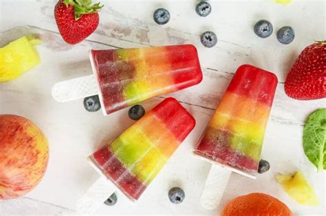 All Natural Homemade Rainbow Popsicle Recipe Food Gardening Network