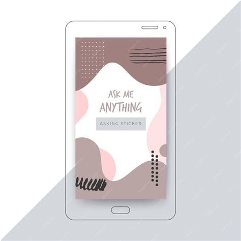 Free Vector Ask Me Anything Instagram Story Template