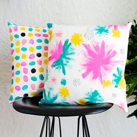 Home Dzine Craft Ideas Make Your Own Colourful Hand Painted Cushions