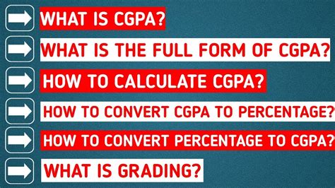 The cgpa (cumulative grade point average) is the cumulative aggregation of your gpa of all semesters you have studied. What is CGPA and How to calculate CGPA | CGPA to ...
