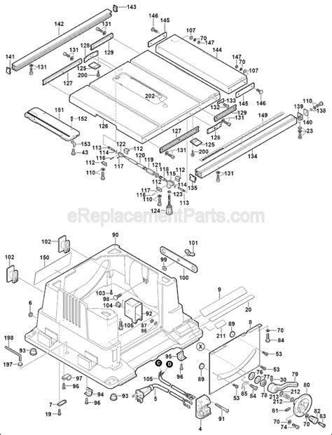 Bosch Table Saw Parts Diagram