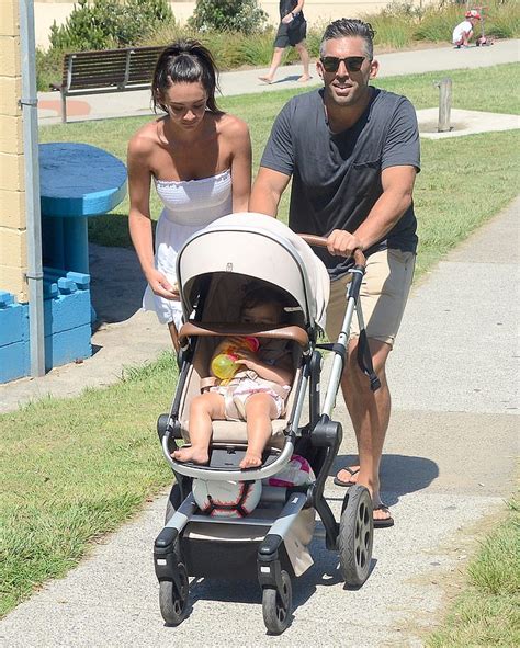 braith anasta and rachael lee enjoy morning stroll along coogee beach with their daughter gigi