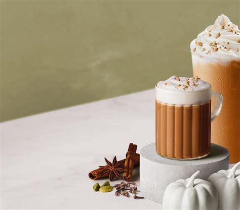 pumpkin spiced chai latte iced latte and ice blended® drink the coffee bean and tea leaf