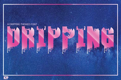 Dripping Font By Ktwop Creative Fabrica