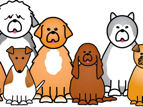 Dog Clipart Action Cartoon Group Of Dogs Png Download Full Size