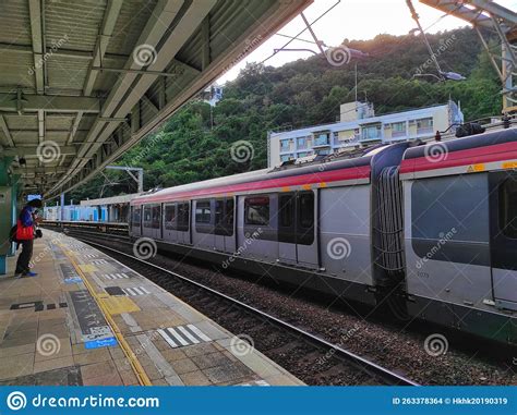 Kcr Or Mtr Train Station At University Hong Kong Editorial Stock