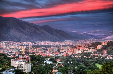 Sunset Over Caracas Venezuela Wow Permission From James Dalrymple Click Through The Colors