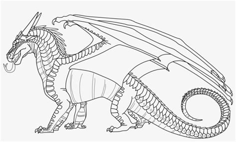 I included the first set of colors the dragon was said to have that wasn't an emotion. Wings Of Fire Free To Use Nightwing Lineart By ...