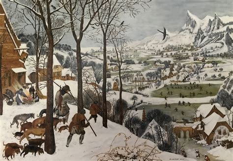 Old Remaster Pieter Bruegel The Hunters In The Snow