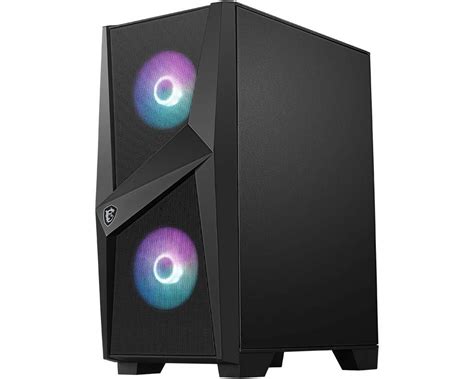 Buy Msi Mag Series Forge 100r Mid Tower Gaming Pc Case Tempered Glass