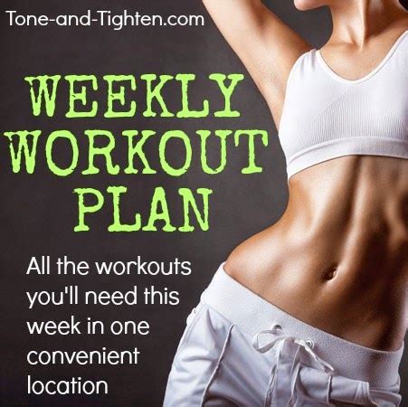 Weekly Workout Plan One Whole Week Of Exercises To Take Your Results