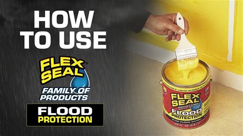HOW TO Use Flex Seal Flood Protection YouTube