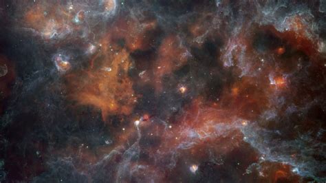 Download Wallpaper 3840x2160 Nebula Space Stars Brown