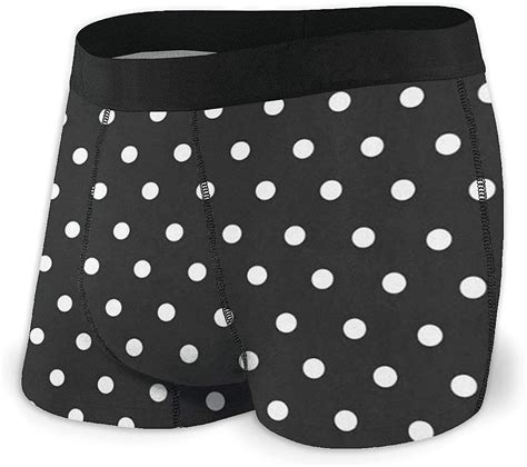 Black And White Polka Dot Mens Underwear Boxer Briefs Comfortable Boxer Shorts S Xxl Amazonca