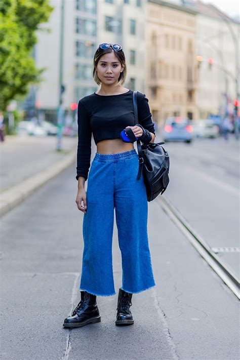 How To Style Wide Leg Jeans Outfits Stylecaster