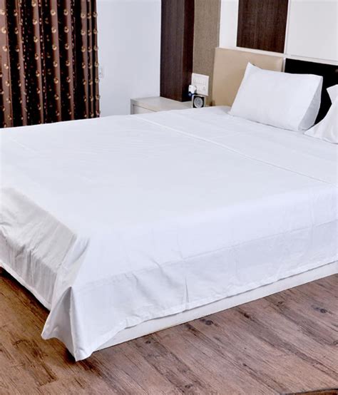 Linen Bedding White Plain Cotton Bedsheet Buy Linen Bedding White