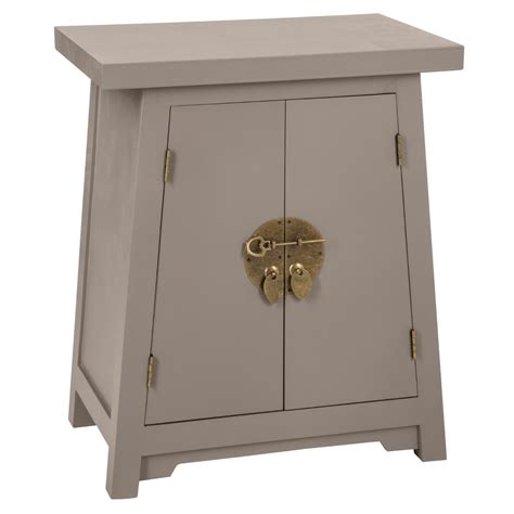 Vente de tables de chevets asiatiques sur asiadecos. Table de chevet asiatique taupe | Tables de chevet | Pier ...
