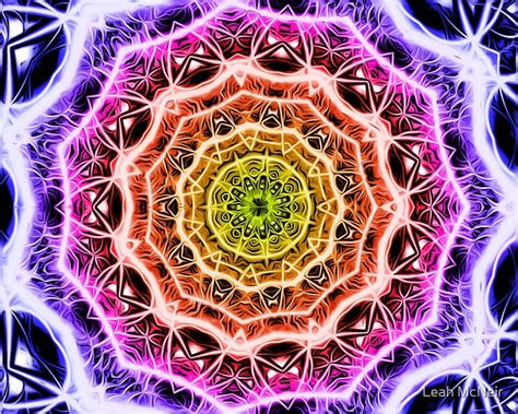Kaleidoscope 7 Psychedelic Abstract Rainbow Mandala Tunnel Pattern