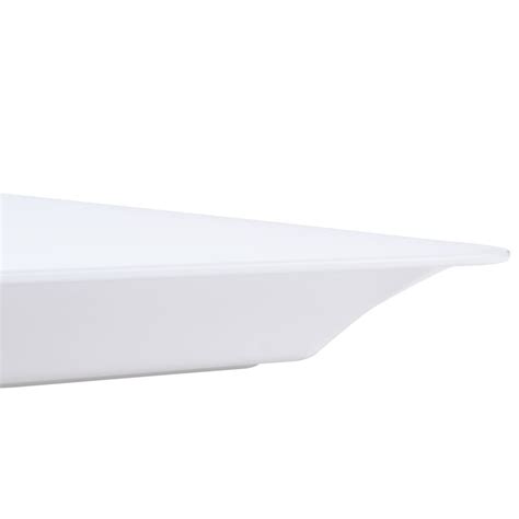 Fineline Platter Pleasers 3518 Wh 12 X 18 Plastic White Rectangular Tray
