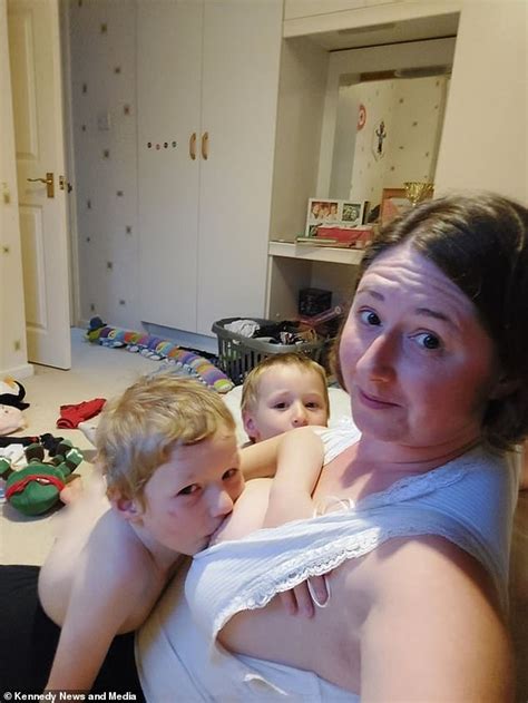 Mother Who Breastfeeds Her Five And Six Year Old Sons Daily Mail Online