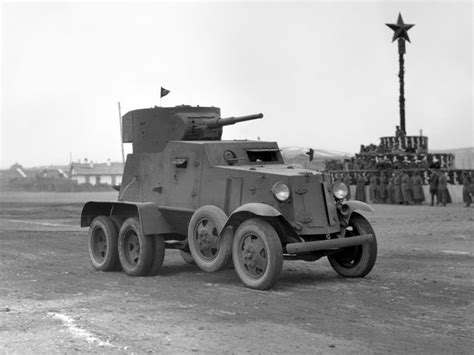 Ba 6 Soviet Medium Armored Car Mod 1935 Бронетранспортёр Ретро Колесо