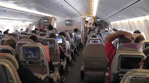 As is customary on board aircraft, the emirates boeing 777s have their first class cabin at the front of the aircraft. Emirates Boeing 777-300ER Amazing Landing in Dubai With A ...