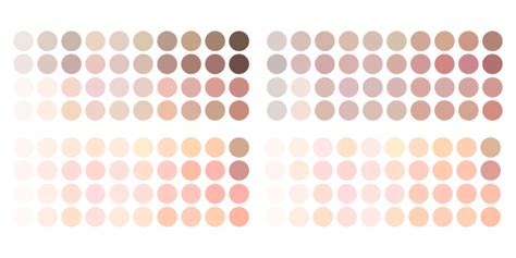 Skin Color Palette Tone Chart Beige Tones Whitening Png And Vector