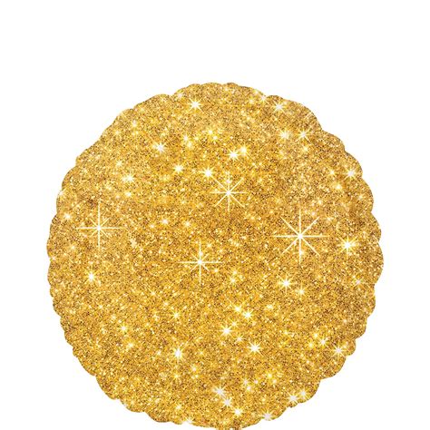 Gold Sparkle Printed Balloon 17in Party City