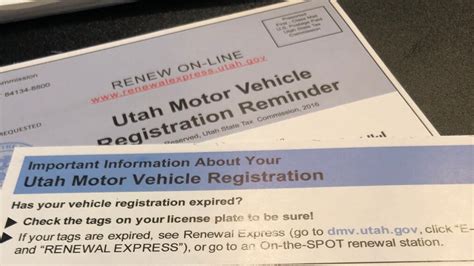 Utah Dmv Sends Final Postcard Registration Reminders